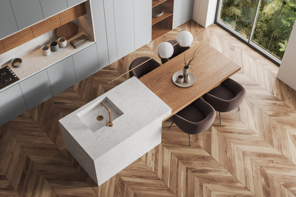 Hardwood floor patterns in San Francisco, California