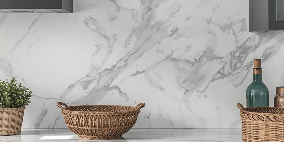Solid Slab vs. Tile Backsplash in Burlingame, CA from The Floor Store
