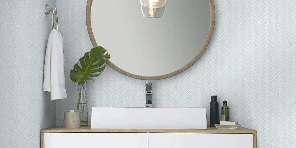 mosaic-backsplash mosaic tile backsplash in bathroom | The Floor Store